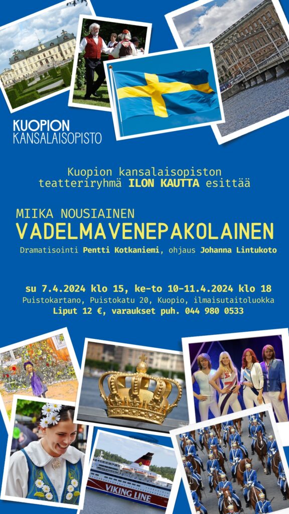 Kuopion kansalaisopisto. Vadelmavenepakolainen. kuvituskuva.