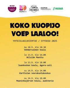 Kuopion kansalaisopisto. Koko Kuopijo voep laaloo!