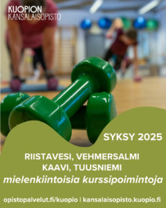 Kuopion kansalaisopisto_Kuopio_kurssipoimintoja2025