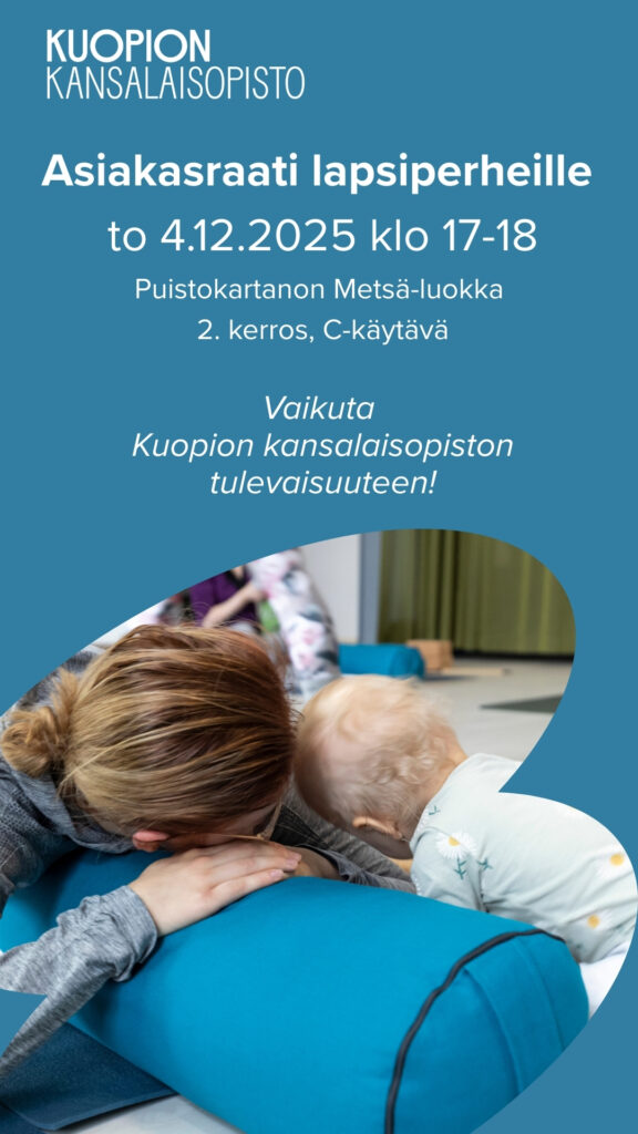 Kuopion kansalaisopisto. Asiakasraati lapsiperheille 4.12.2025.