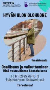 Kuopion kansalaisopisto. Osallisuus ja vaikuttaminen. Luento. 6112025.