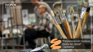 Kuopion kansalaisopisto. Taideaineiden kurssit. Kuvituskuva.