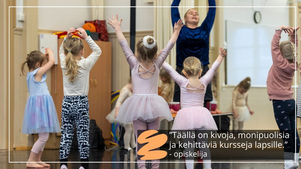 Kuopion kansalaisopisto. lapset ja nuoret, kurssit tammikuu 2026. Kuvituskuva.