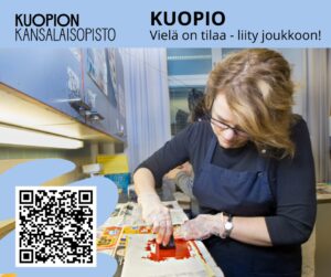 Kuopion kansalaisopisto. Kuopio tammikuu 2026 kurssit.