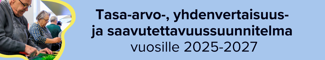 Kuopion kansalaisopisto. Tasa-arvo-, yhdenvertaisuus- ja saavutettavuussuunnitelma 2025-2027. Kuvituskuva.