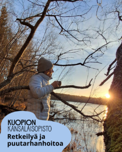 Kuopion kansalaisopisto. Retkeilyä ja puutarhanhoitoa. Kuvituskuva.