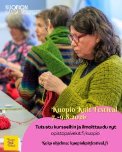 Kurssit_Kuopo Knit Festival 7.-9.8.2026. Kuvituskuva.