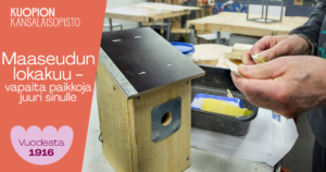 Kuopion kansalaisopisto. Maaseudun kurssit lokakuu 2026. Kuvituskuva.