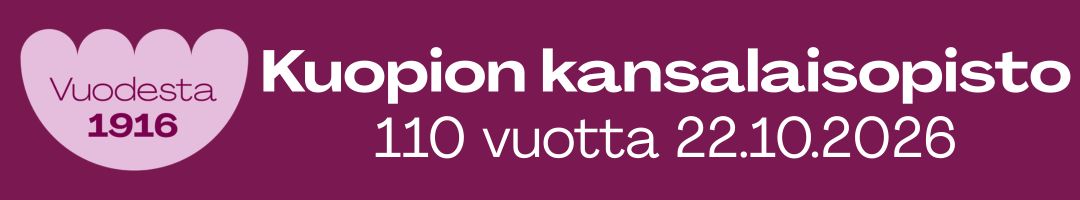 Kuopion kansalaisopisto 110 vuotta. Kuvituskuva.